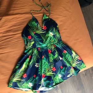 Halter romper dress. Size L